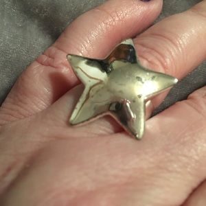 Sterling Silver Starfish/Star Ring 6